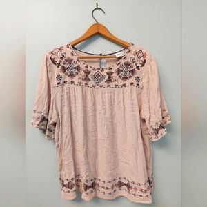 Embroidered Blouse by Knox Rose in XXL.